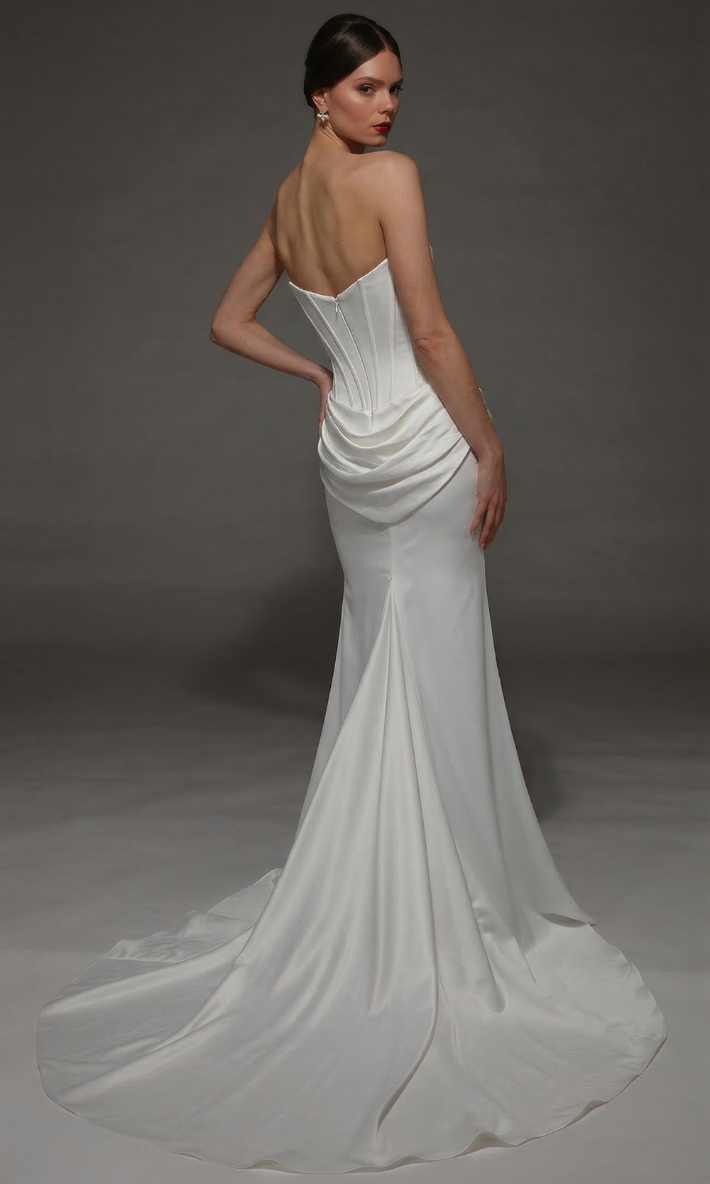 Alyce Paris 7170 - Strapless Draped Bridal Gown