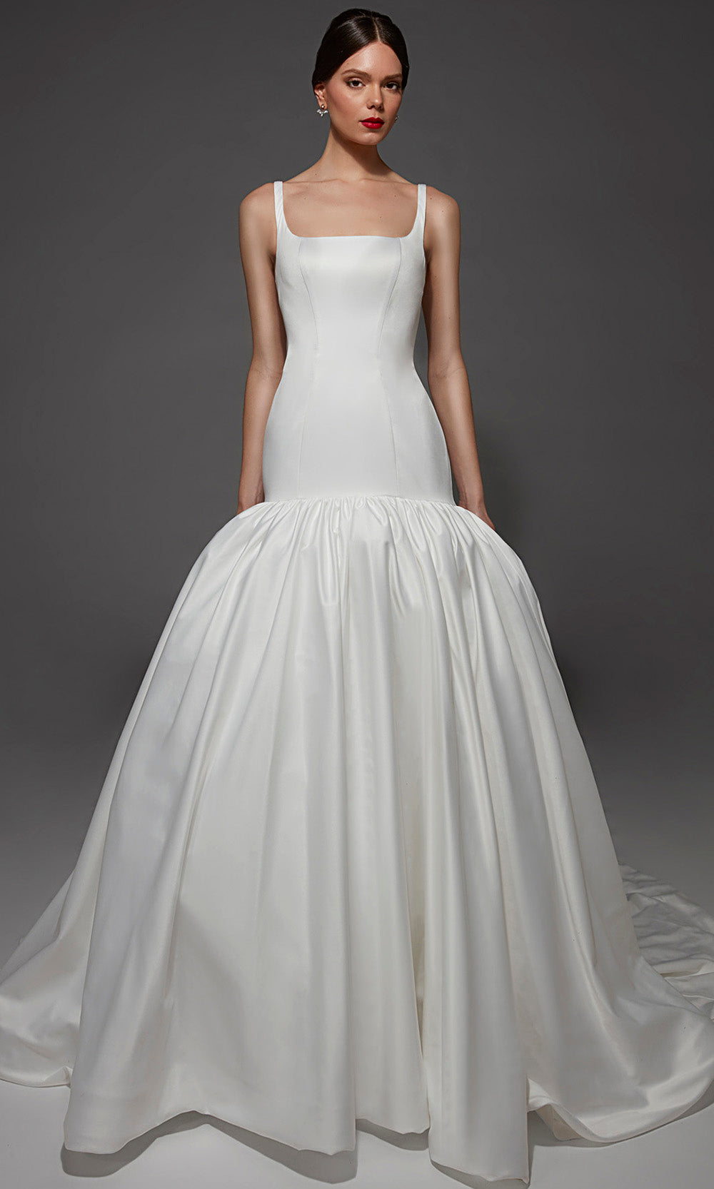 Alyce Paris 7176 - Square Neck Drop Waist Ballgown