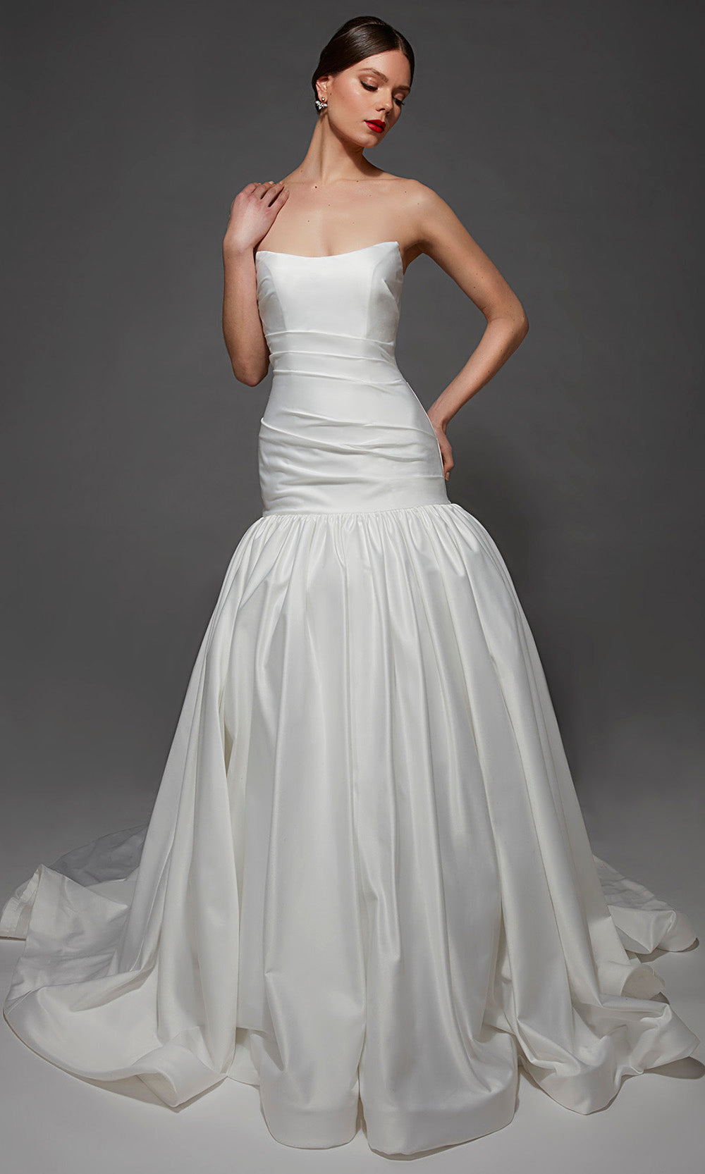 Alyce Paris 7181 - Straight Neckline Flared Wedding Gown