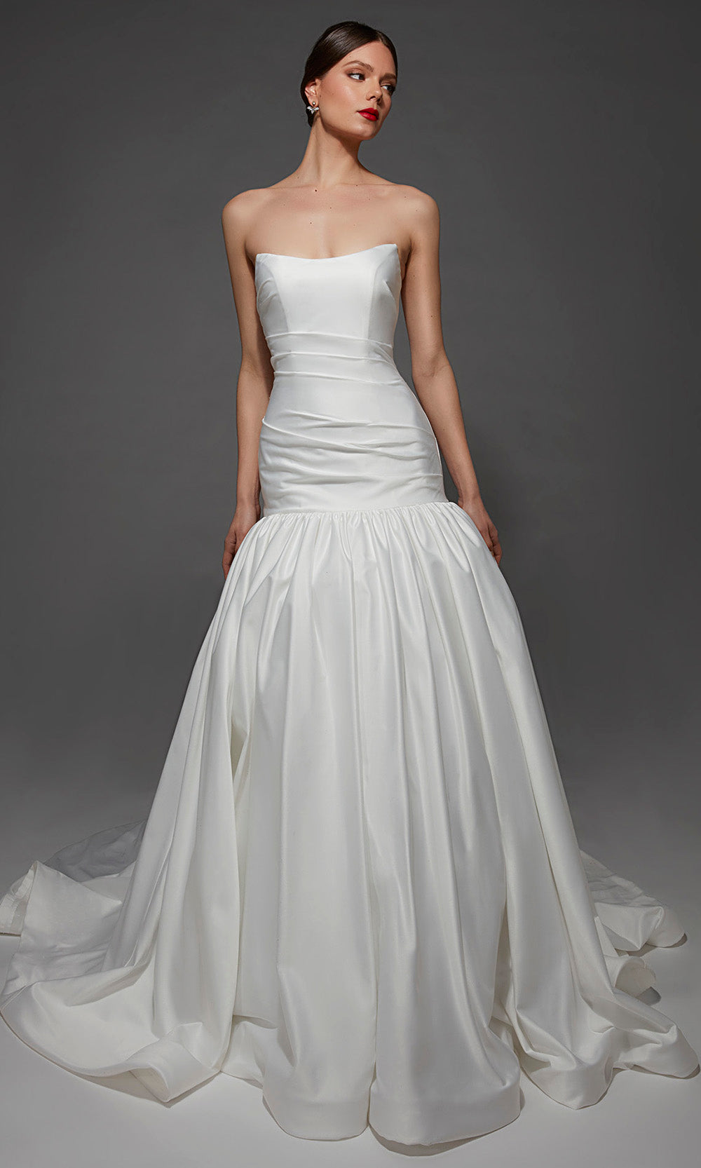 Alyce Paris 7181 - Straight Neckline Flared Wedding Gown