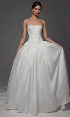 Alyce Paris 7188 - Strapless Back Pearl Button Ballgown