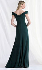 MGNY By Mori Lee 73183 - Off Shoulder Floral Appliqued Gown