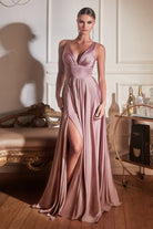 Ladivine 7469 Satin A-Line Dress