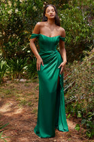 Ladivine 7484C - High Slit Long Gown