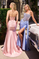 Ladivine C169 - Beaded Corset Mermaid Evening Gown