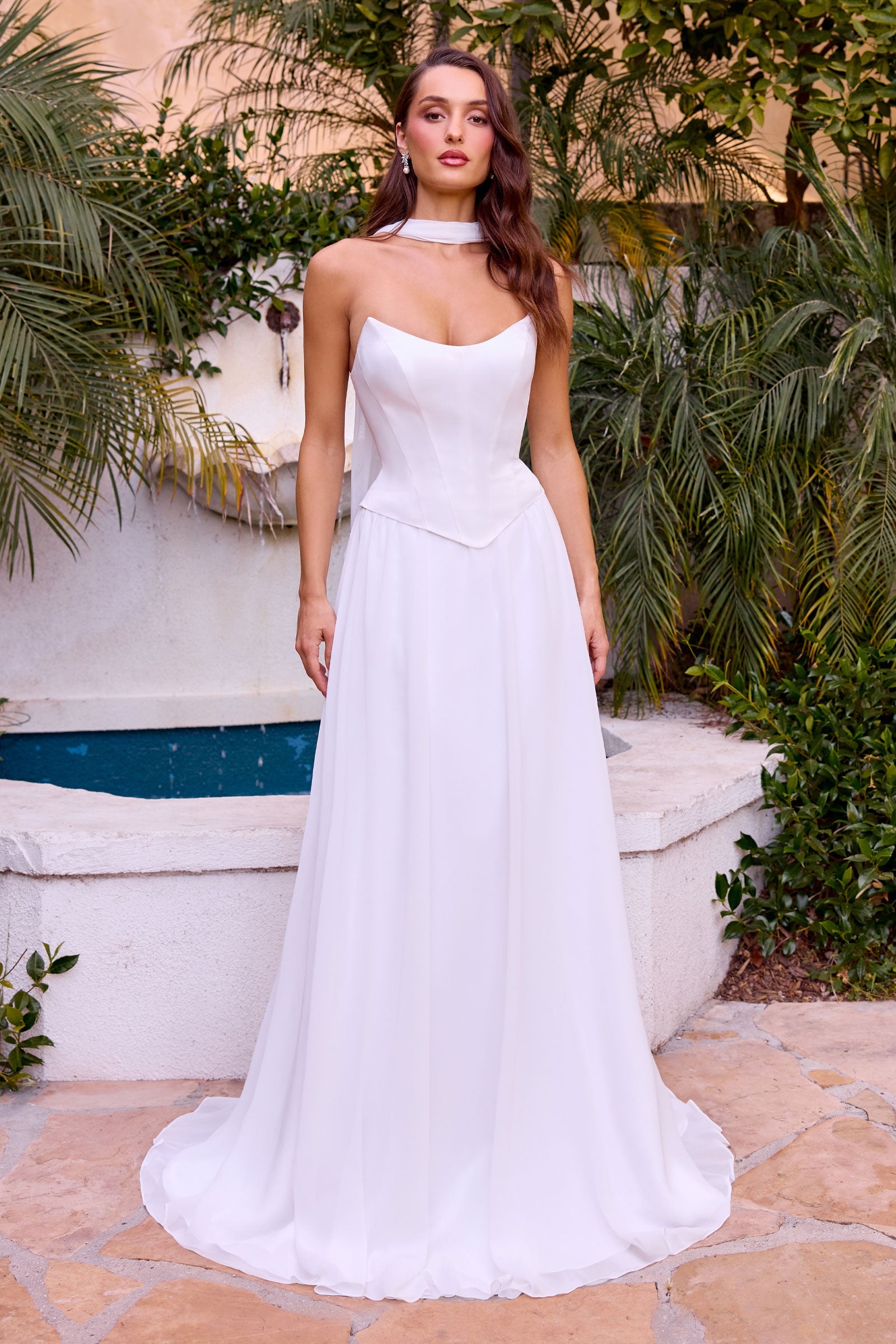Ladivine CD386W - A-Line Corset Wedding Dress