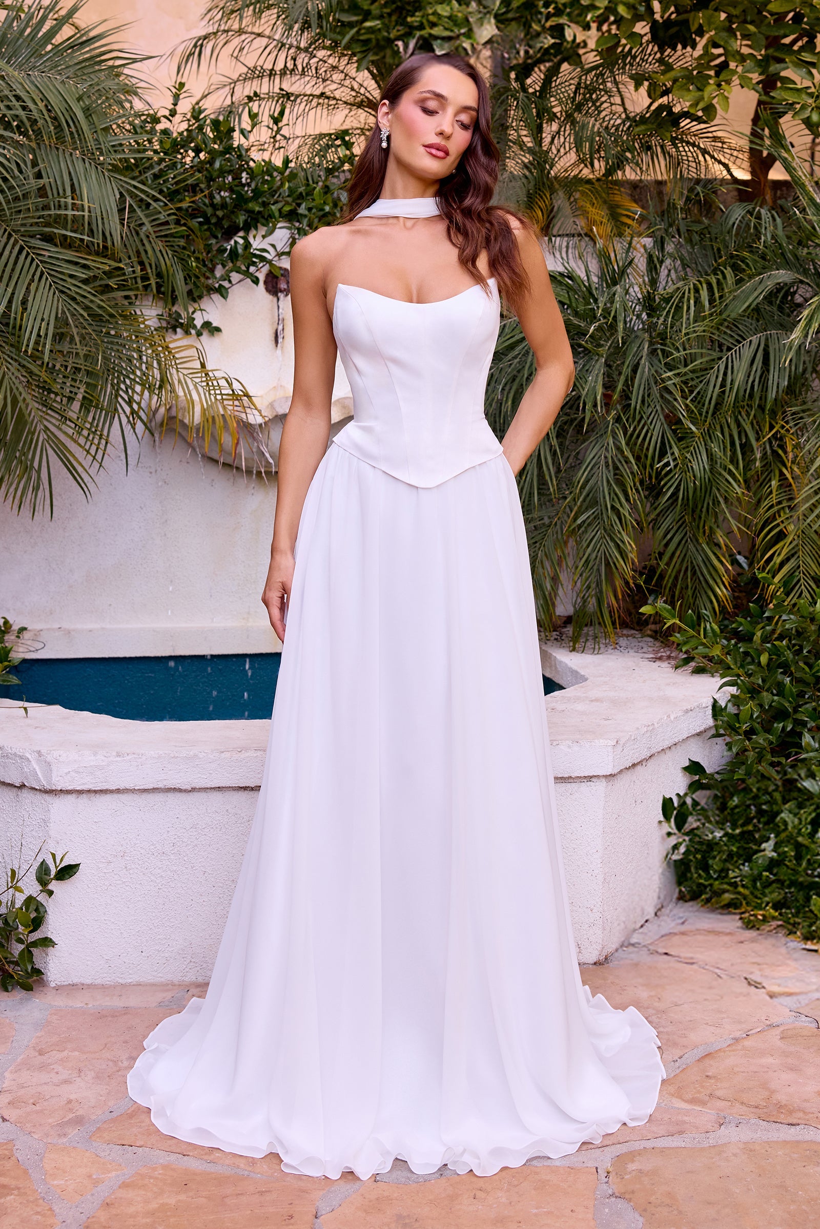 Ladivine CD386W - A-Line Corset Wedding Dress