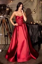Ladivine CD389 - Strapless Beaded Sweetheart Ballgown