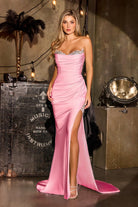 Ladivine CD391 - Crystal Sweetheart Neck Prom Dress
