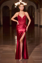Ladivine CD690 - Asymmetric Satin Prom Dress