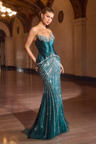 Ladivine CD697 - Beaded Queenly Prom Dress