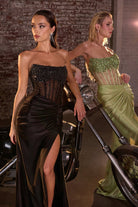 Ladivine CW301 - Beaded Corset Bust Evening Gown
