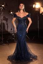 Ladivine KV1141 - Off-Shoulder Sweetheart Mermaid Gown