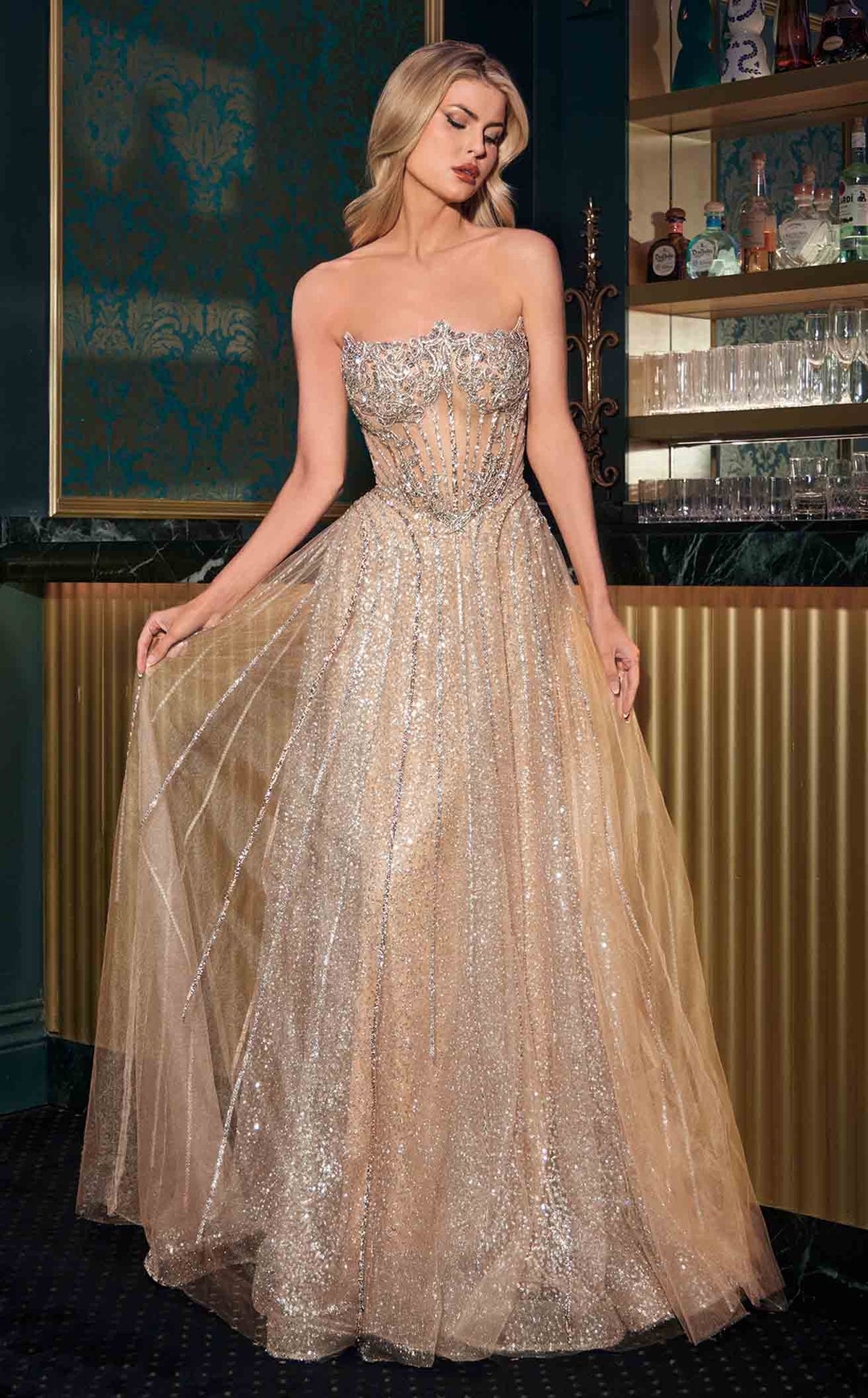 Ladivine CD724CL dress — view 2