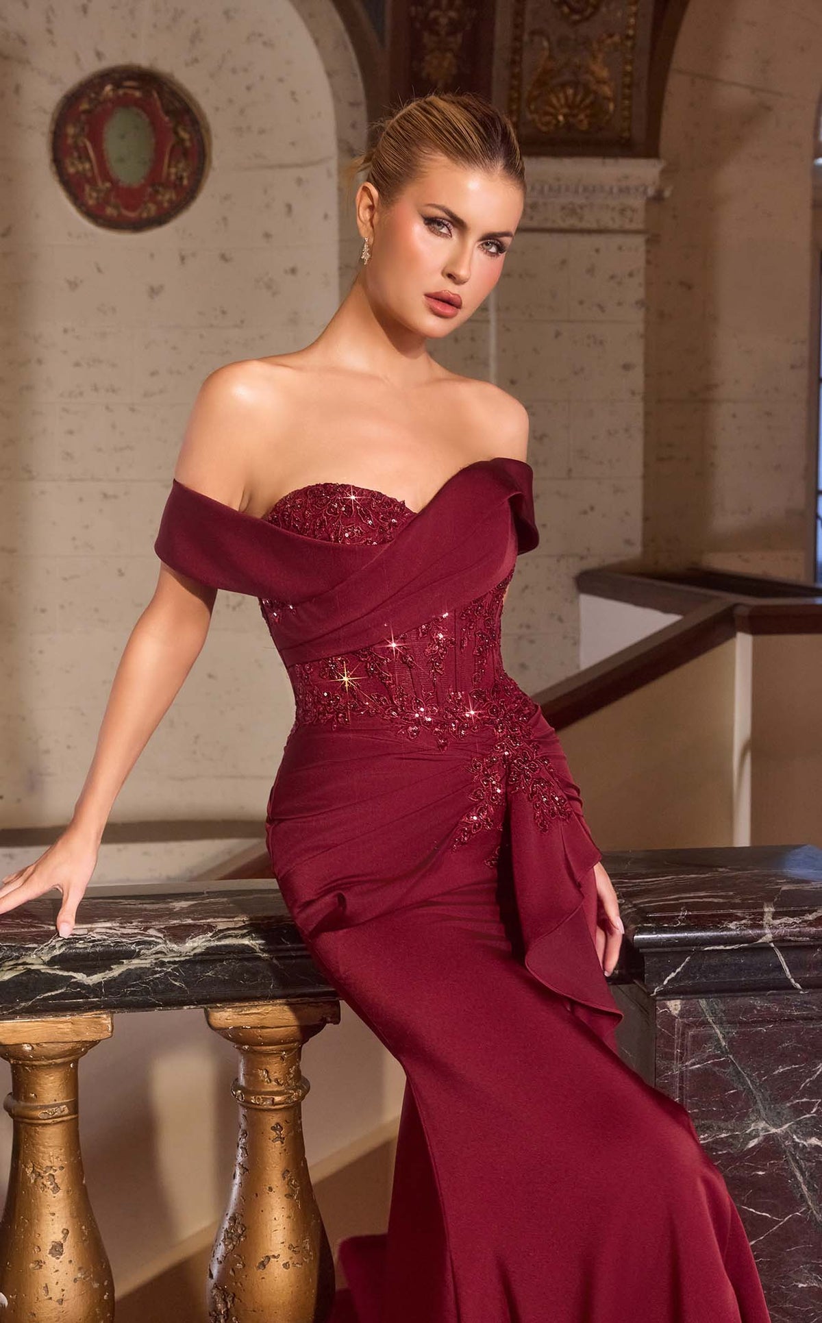 Ladivine CM387CL dress — view 4