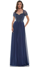Marsoni by Colors M271-1 - Soutache Embroidered Sweetheart Gown - detail view
