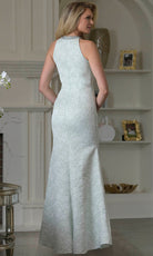 Marsoni by Colors M356 - Halter Beaded Column Formal Dress - view 4