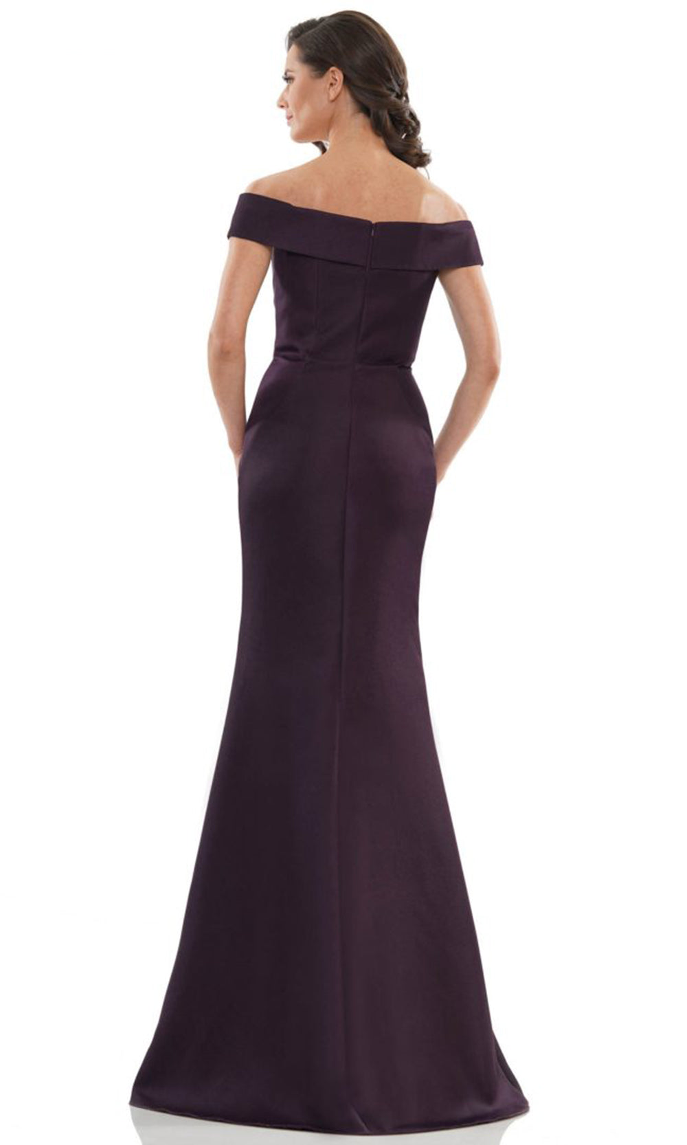Marsoni by Colors MV1003-1 - Off Shoulder Beaded Waist Gown - view 6
