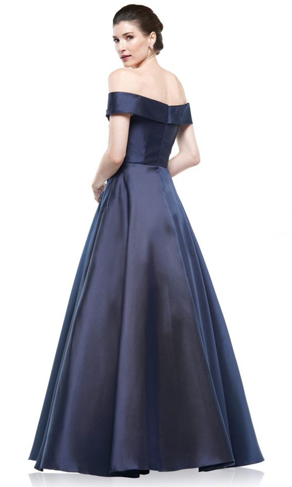 Marsoni by Colors MV1008-2 - Beaded Applique Sweetheart Ballgown - view 4