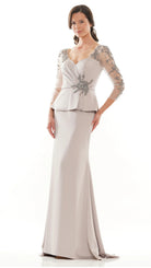 Marsoni by Colors - MV1037 Embellished Sweetheart Trumpet Dress - view 7