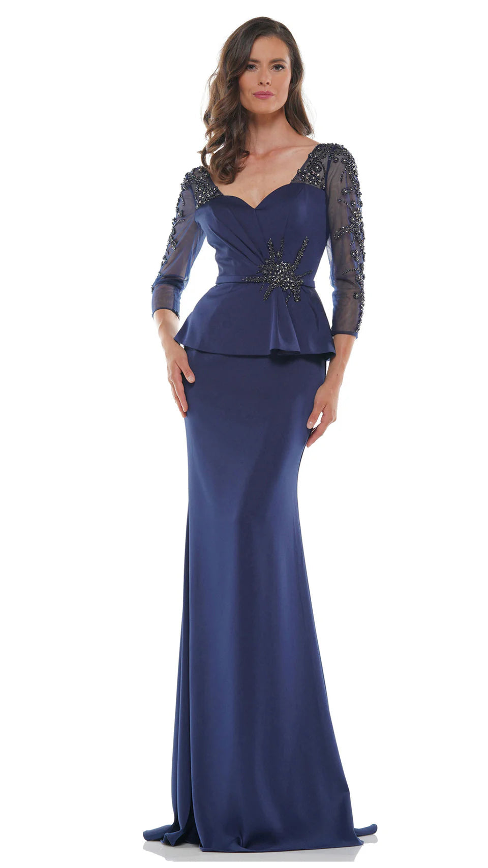Marsoni by Colors - MV1037 Embellished Sweetheart Trumpet Dress - view 5