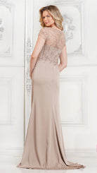Marsoni by Colors MV1317 - Short Sleeve Embellished Evening Dress