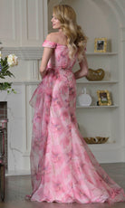 Marsoni by Colors MV1394 - Sweetheart Long Dress with Rosette Detail - detail view