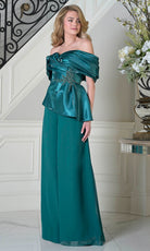 Marsoni by Colors MV1410 - Wide Leg Off Shoulder Pantsuit - detail view