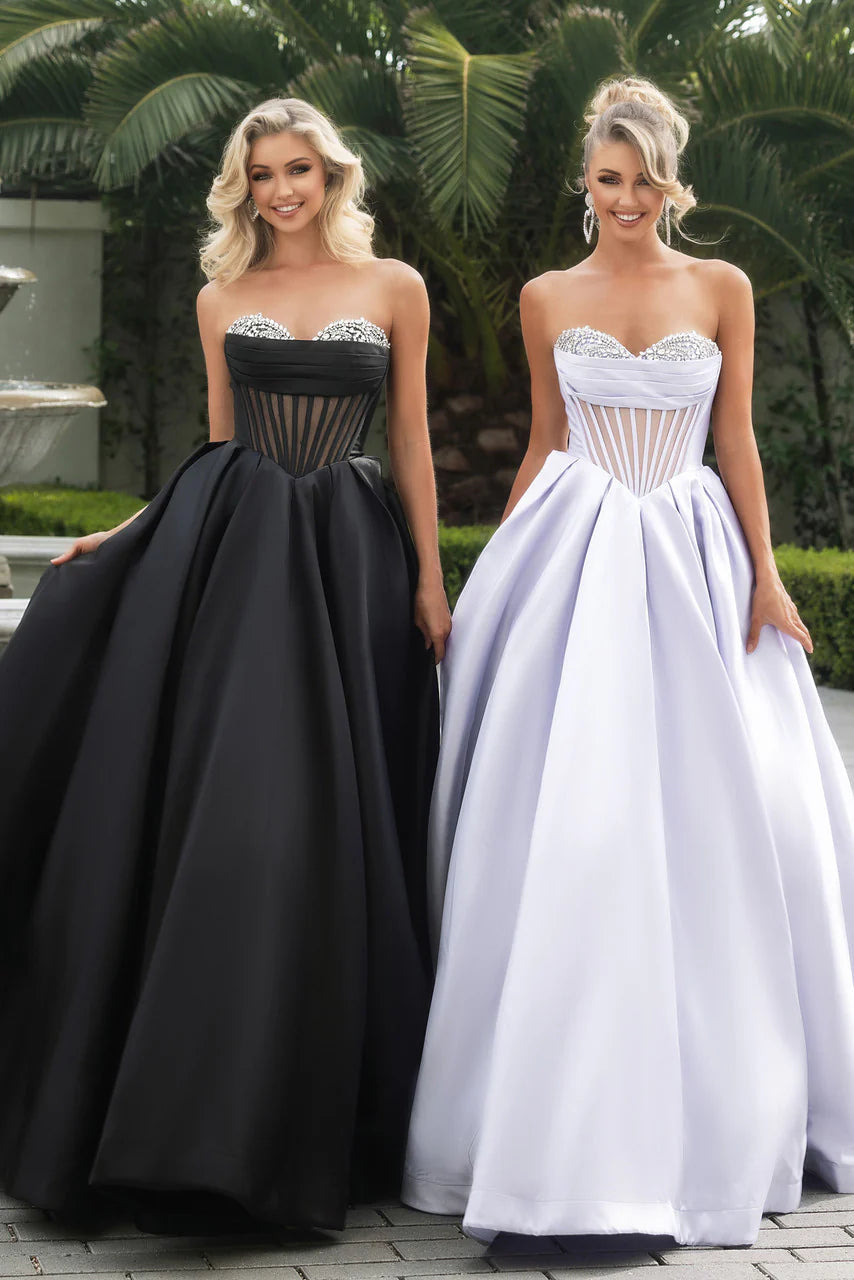 Portia and Scarlett PS25306 - Jeweled Corset Ballgown - view 7