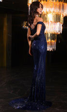 Portia and Scarlett PS25675E - Off Shoulder Sheath Evening Gown - view 10