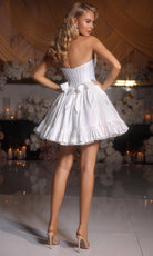 Portia and Scarlett PS25700 - Strapless Corset Dress with Bow Accent - view 5