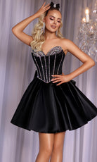 Portia and Scarlett PS25706 - Sweetheart Beaded Bust Flare Dress - designer cocktail dress at Silhouette Dresses