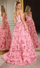 Portia and Scarlett PS25960 - Strapless Tiered Floral Gown - view 10
