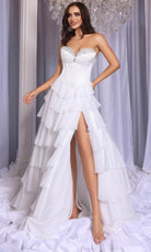 Portia and Scarlett PS25963 - Lace Sweetheart Tiered Gown - view 6