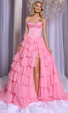 Portia and Scarlett PS25963 - Lace Sweetheart Tiered Gown - view 9