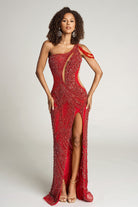 Portia and Scarlett PS25985C - One Shoulder Fully Beaded Gown - detail view
