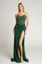 Portia and Scarlett PS25990C - Beaded Bodice Strapless Long Gown - designer prom dress at Silhouette Dresses