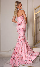 Portia and Scarlett PS26000 - Floral Corset Mermaid Gown - view 8