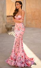 Portia and Scarlett PS26000 - Floral Corset Mermaid Gown - view 11