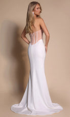 Portia and Scarlett PS26008 - Beaded Top Strapless Fitted Dress - view 9
