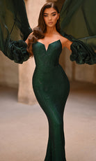 Portia and Scarlett PS26010 - Sweetheart Gown with Detachable Sleeve - view 5