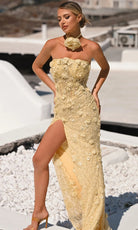 Portia and Scarlett PS26011 - 3D Floral Beaded Prom Dress - view 6