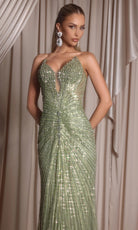 Portia and Scarlett PS26012 - Strapless Plunge Embellished Dress - view 6