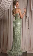 Portia and Scarlett PS26012 - Strapless Plunge Embellished Dress - view 5