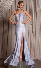 Portia and Scarlett PS26013 - Beaded Strapless Sheath Long Dress - view 9