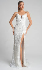 Portia and Scarlett PS26019 - 3D Floral Long Sheath Dress - view 6