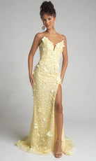 Portia and Scarlett PS26019 - 3D Floral Long Sheath Dress - view 7