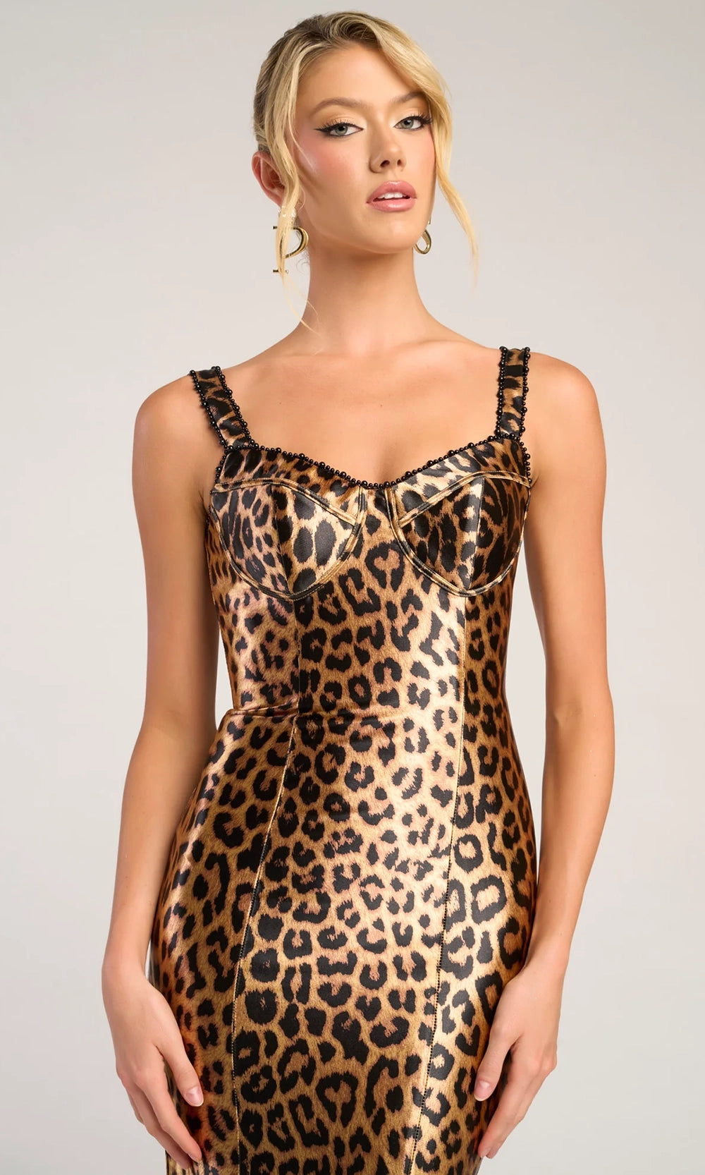 Portia and Scarlett PS26023 - Leopard Print Mermaid Prom Dress - view 4