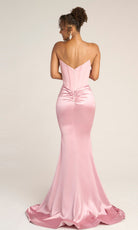 Portia and Scarlett PS26032 - Strapless Paneled Sheath Prom Dress - view 12