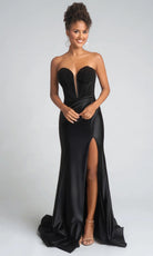 Portia and Scarlett PS26039 - Long Sweetheart Beaded Corset Dress - designer prom dress at Silhouette Dresses